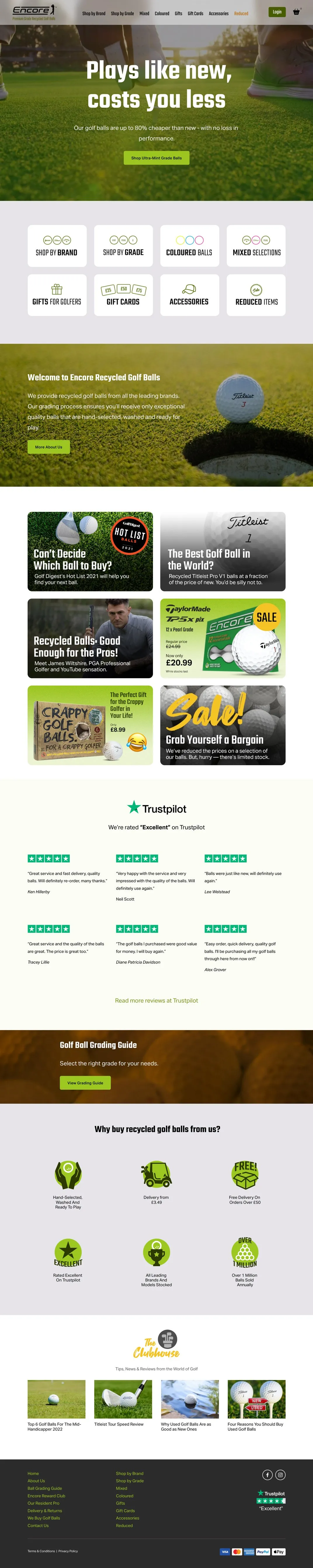 Golf Balls Ecommerce: Driving Encore’s Online Sales — supporting image 1