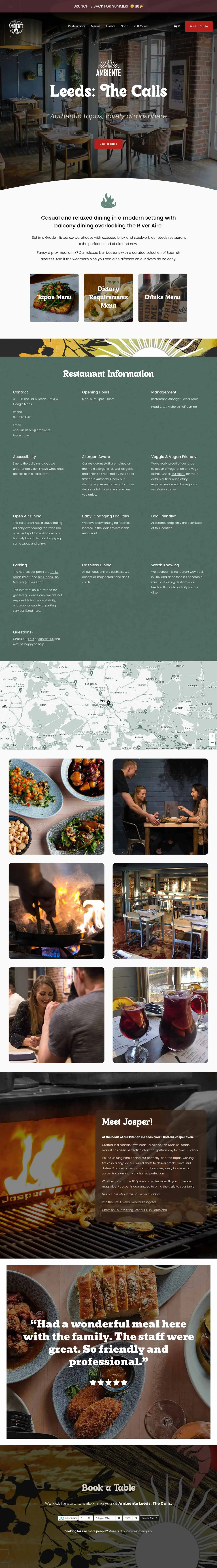 Tapas Chain Website: Serving Up Ambiente’s Online Refresh — supporting image 2