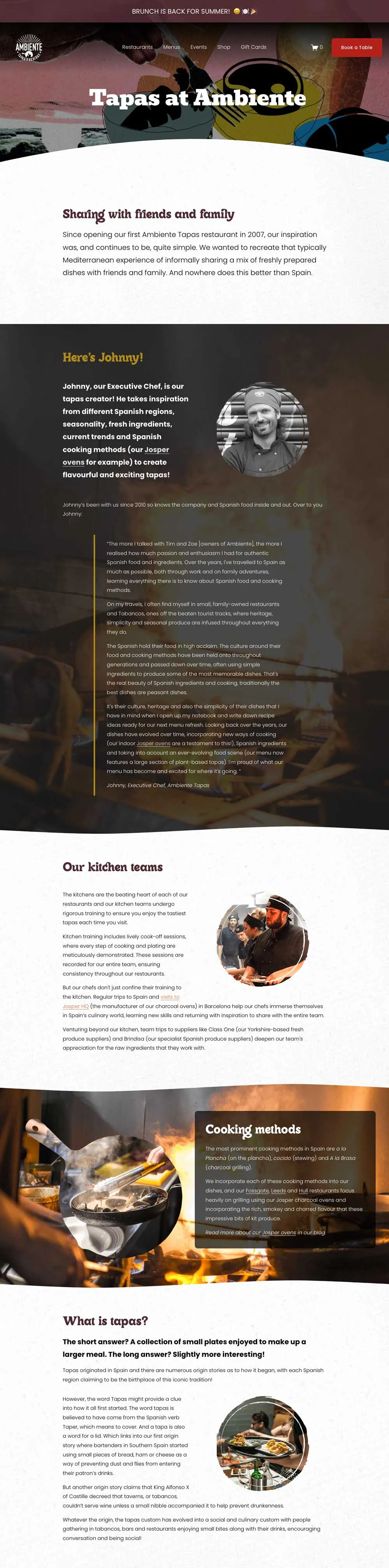 Tapas Chain Website: Serving Up Ambiente’s Online Refresh — supporting image 3