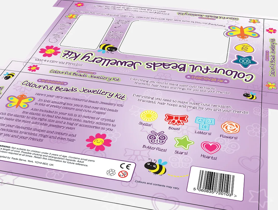 Jewellery Kit Packaging: Vibrant Design for Kids’ Creativity — supporting image 3