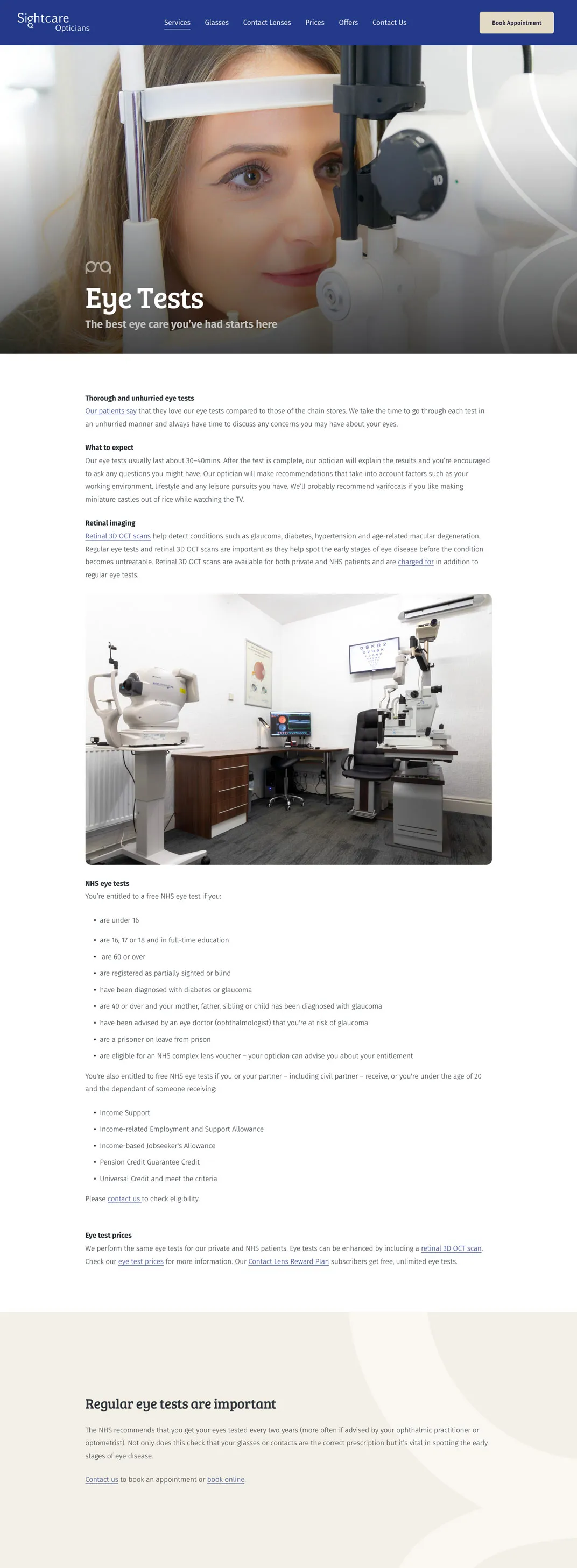Opticians Website: A Clear Vision for Sightcare Online — supporting image 2