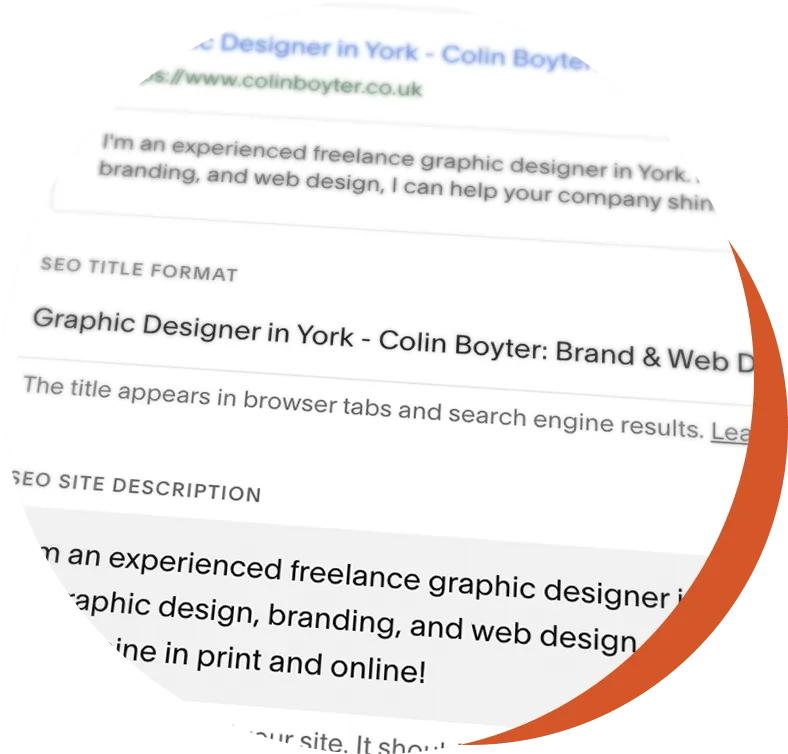 Search engine results page illustration