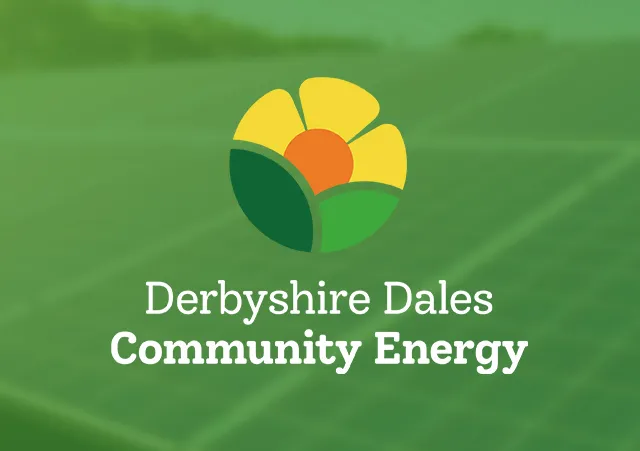 Derbyshire Dales Community Energy logo printed on a child t-shirt