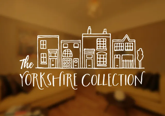 The Yorkshire Collection holiday homes logo featuring a row of illustrated Yorkshire terraced houses