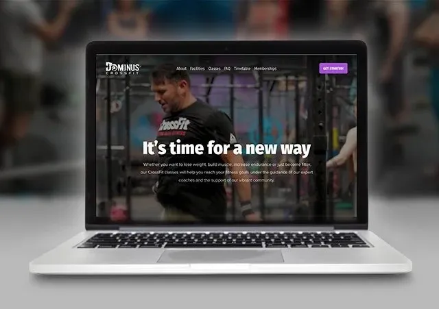 Dominus CrossFit website homepage redesign