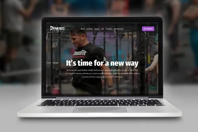 Dominus CrossFit website homepage redesign