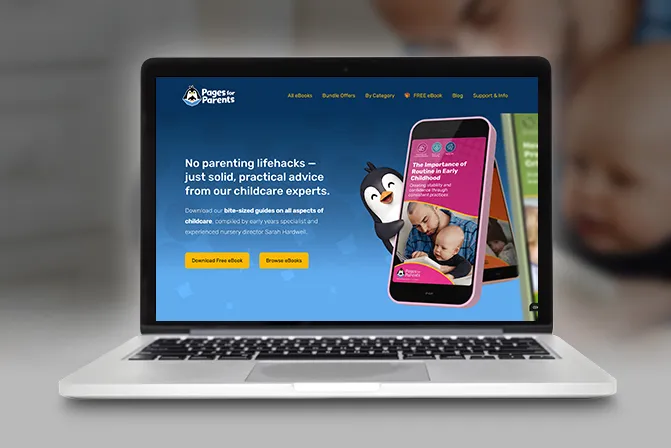 Ecommerce Website Design: Early Years eBook Guides project image
