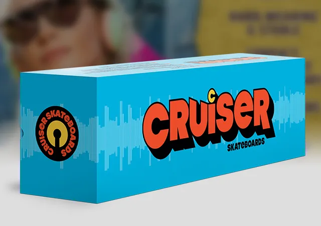 Cruiser skateboard brand logo design