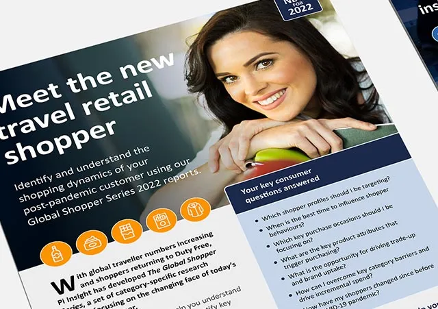 A4 leaflet design promoting a series of market research reports