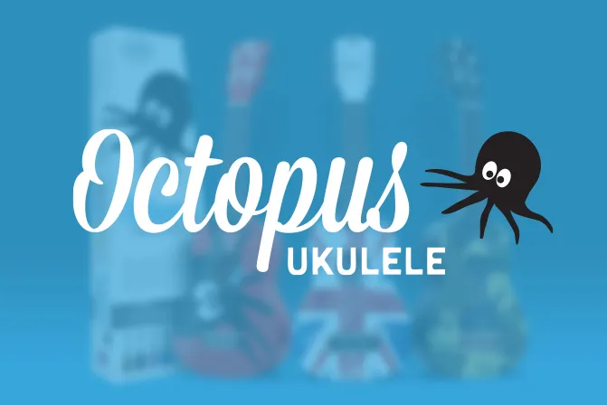 Octopus Ukuleles brand identity and logomark design