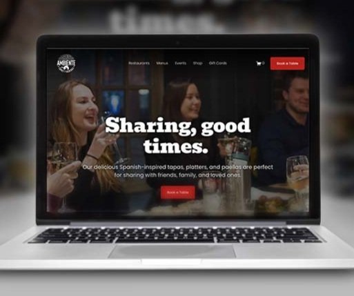 Ambiente Tapas Restaurant Website Design by Colin Boyter