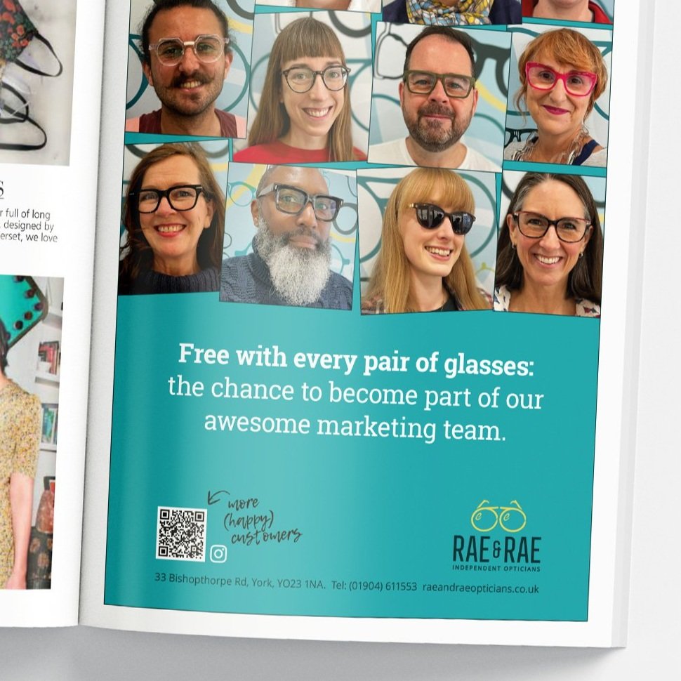 Rae & Rae Boutique Opticians Branding by Colin Boyter