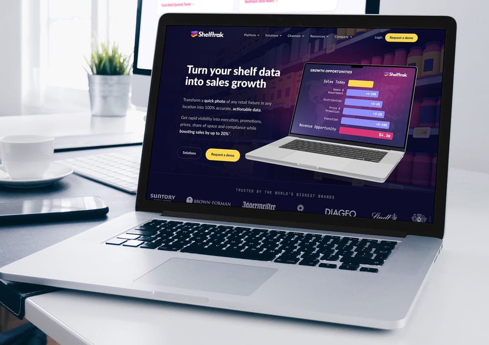 Shelftrak Retail Analytics Website Design by Colin Boyter